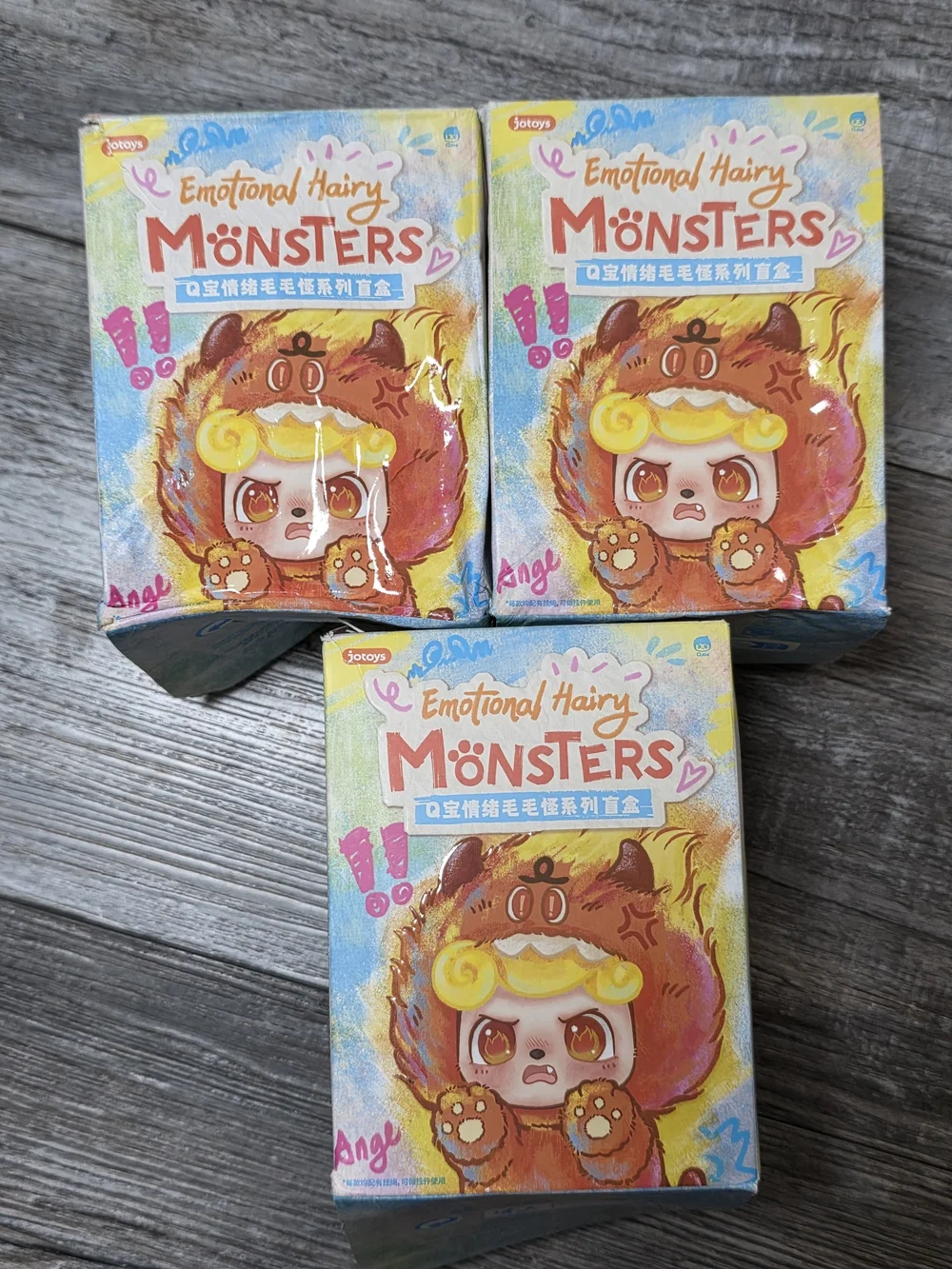 Emotional Hairy Monsters Series Pendant / Bag Charm Blind Box Set of 3 *READ